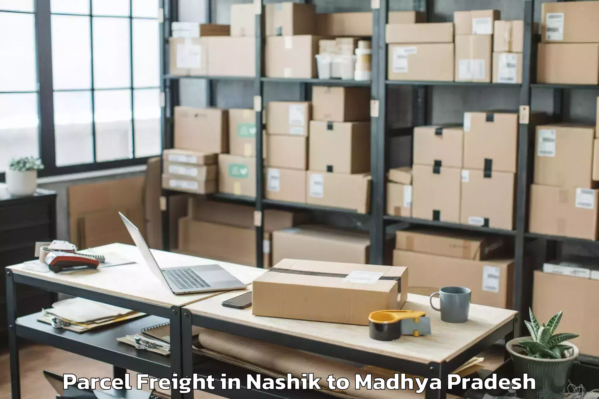 Leading Nashik to Shujalpur Parcel Freight Provider